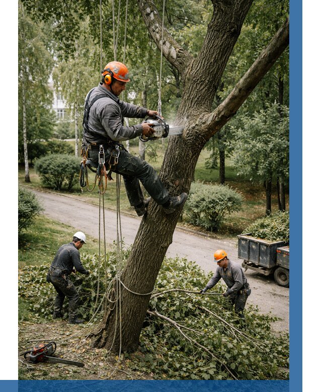 Кронирование деревьев в Новокубанске от 6759 р. | ВЫСОТНИК-Нкб