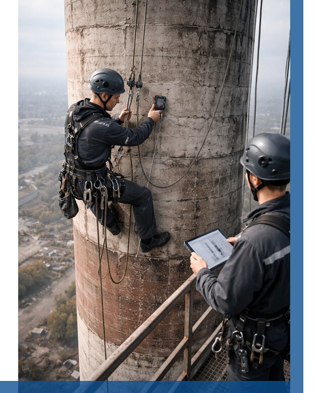 Обследование дымовой трубы в Новокубанске от 8318 р. | ВЫСОТНИК-Нкб