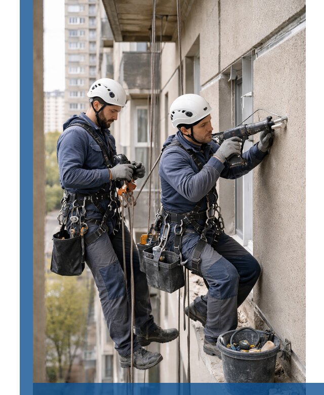 Промышленные альпинисты высотные работы и монтаж в Новокубанске